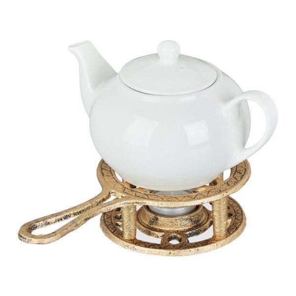 Antike Teekanne in Gold